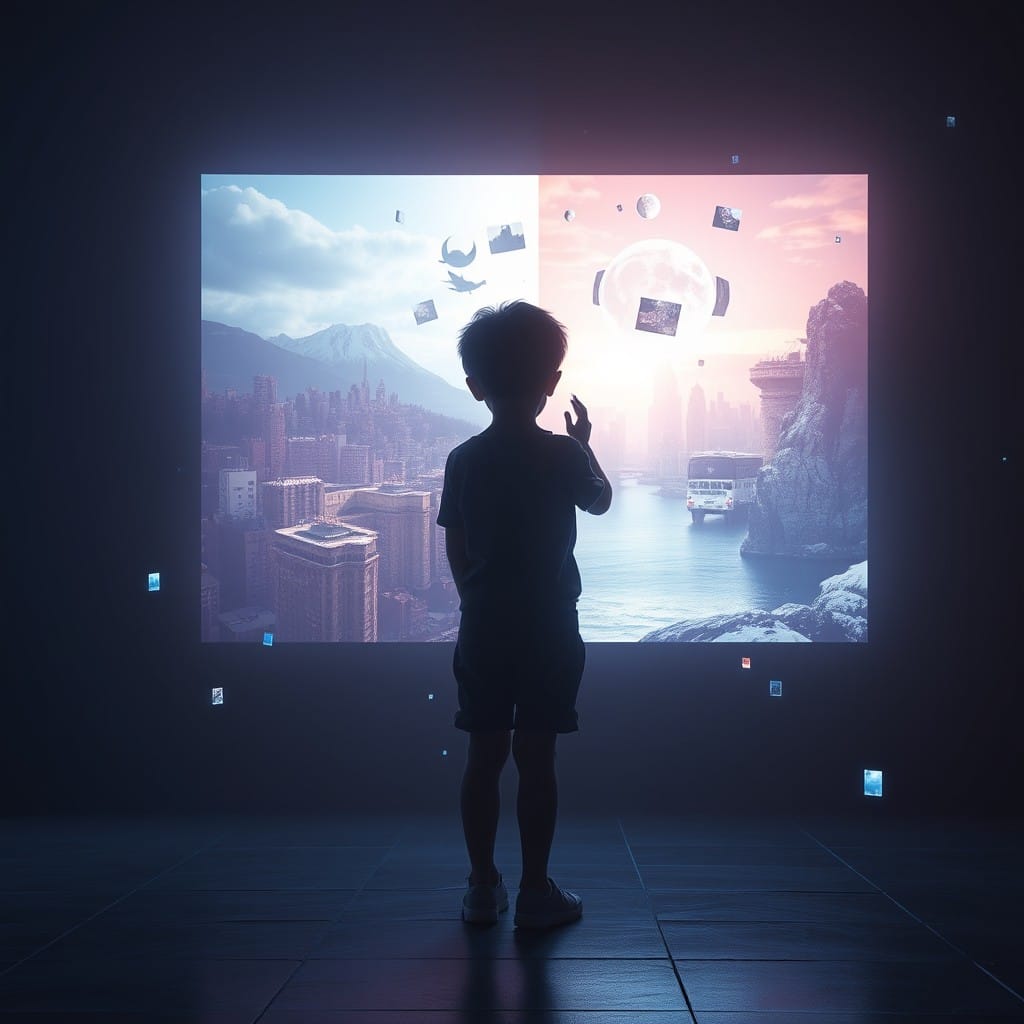 Pixels and Perceptions: Unraveling AI's Influence on Children's Reality